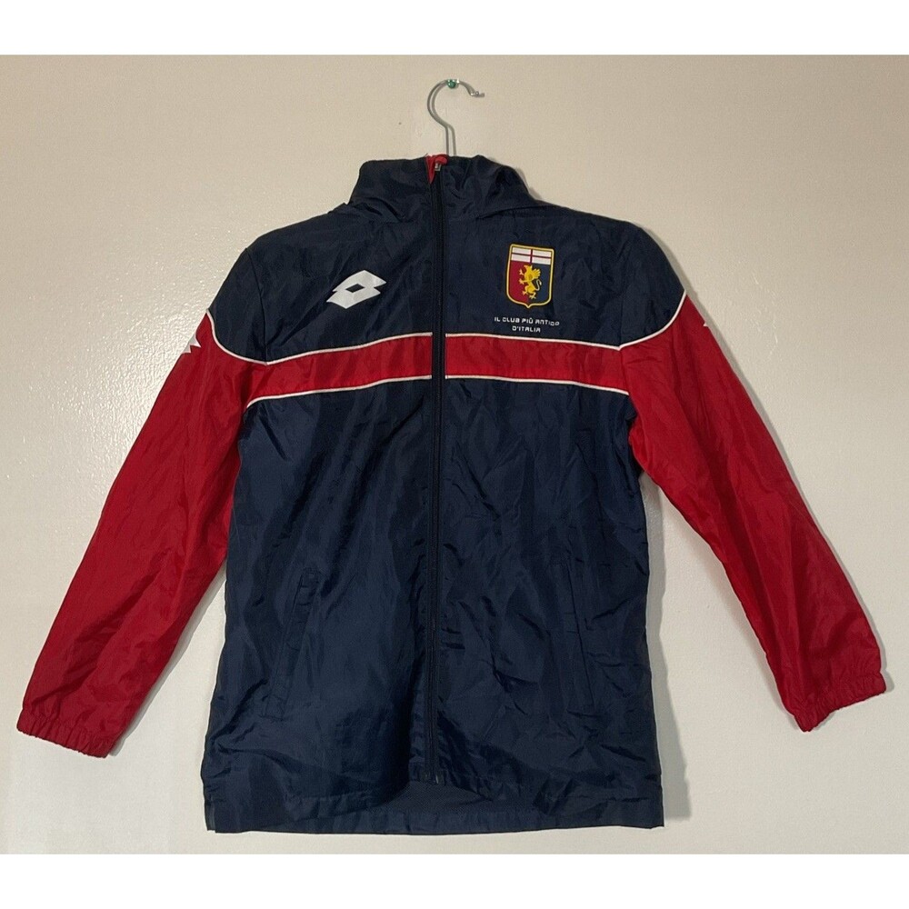 Lotto Genoa Italia Design Jacket - Navy Blue Jacket Impermeable - Size M (Young)